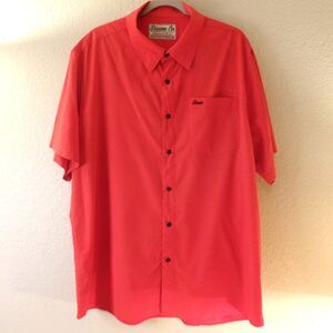 Dixxon Co Shirt Mens 2XL Red Signature Series Bamboo Blend Button Up Workwear